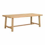 Jedilna miza iz brušenega hrastovega lesa Rowico Brooklyn, 220 x 95 cm