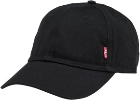 Levi's kapa - črna. Kapa s šiltom vrste baseball iz kolekcije Levi's. Model izdelan iz enobarvnega materiala.
