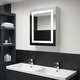 Vidaxl LED kopalniška omarica z ogledalom 50x13x70 cm