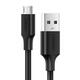 Ugreen Kabel USB-Micro USB QC 3.0 2.4A 0,5 m (črn)