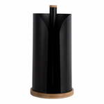 Črno bambusovo držalo za kuhinjske brisače ø 15,5 cm Bamboo Accent – PT LIVING