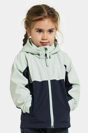 Otroška jakna Didriksons TROEL KDS JACKET 4 turkizna barva - turkizna. Otroška jakna iz kolekcije Didriksons. Nepodložen model