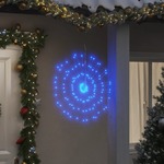 vidaXL Božične zvezdne lučke 140 LED 8 kosov modre 17 cm