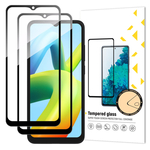 slomart wozinsky polno lepilo kaljeno steklo 2x kaljeno steklo za xiaomi redmi a2 / redmi a1 9h polni zaslon s črnim robom
