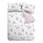 Bela/rožnata enojna posteljnina 135x200 cm Songbird – Catherine Lansfield