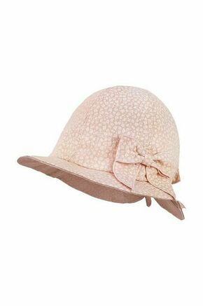 Otroški klobuk Jamiks GRETHE roza barva - roza. Otroški klobuk iz kolekcije Jamiks. Model z ozkim robom
