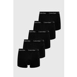 Boksarice Calvin Klein Underwear 5-pack moški, črna barva - črna. Boksarice iz kolekcije Calvin Klein Underwear. Model izdelan iz gladke, elastične pletenine. Izjemno udobna tkanina z visoko vsebnostjo bombaža.