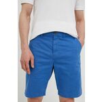 Kratke hlače Superdry moške - modra. Kratke hlače iz kolekcije Superdry. Model izdelan iz tanke, rahlo elastične tkanine.