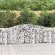 Vidaxl Obokane gabion košare 8 kosi 400x30x100/120 cm pocinkano železo