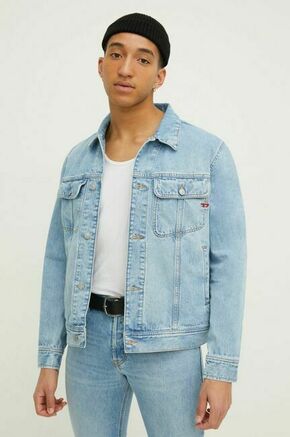 Jeans jakna Diesel moška - modra. Jakna iz kolekcije Diesel. Nepodložen model