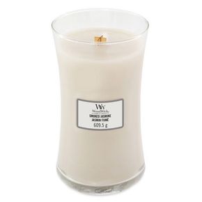 Woodwick Dišeča vaza za sveče Dimljena Jasmine 609