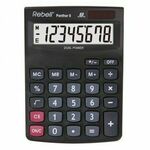 REBELL Kalkulator shc panther 8 8m, Črn solar+ba RE-PANTHER8
