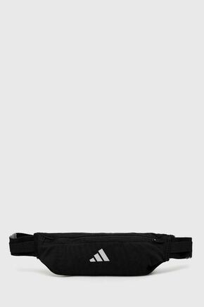 Tekaški pas adidas Performance črna barva - črna. Tekaški pas iz kolekcije adidas Performance. Model izdelan iz trpežnega materiala z odsevnimi elementi.