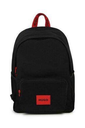 Otroški nahrbtnik HUGO črna barva - črna. Otroški nahrbtnik iz kolekcije HUGO. Model izdelan iz tekstilnega materiala.
