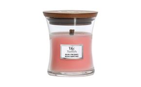 Woodwick Dišeča vaza za sveče Melon &amp; Pink Quartz 85 g