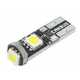 WEBHIDDENBRAND M-LINE žarnica LED 12V W5W-T10 3xSMD 5050 CANBUS, bela, par