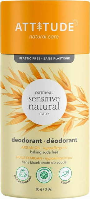 "Attitude Oatmeal Sensitive Natural Care dezodorant z arganovim oljem - 85 g"