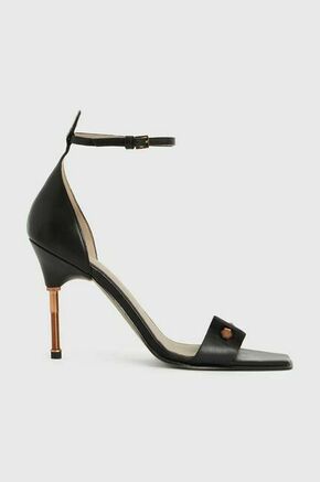 Usnjeni sandali AllSaints Betty Sandal črna barva