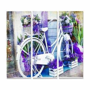 Slike v kompletu 3 ks 20x50 cm Lavender – Wallity