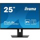 Iiyama ProLite XUB2595WSU-B5 monitor, IPS, 25", 16:10, 1920x1200, 75Hz, pivot, HDMI, Display port, VGA (D-Sub), USB
