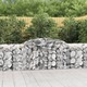 Vidaxl Obokane gabion košare 13 kosi 300x50x80/100 cm pocinkano železo