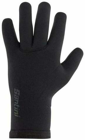 Santini Shield Gloves Black XL Kolesarske rokavice