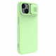 Nillkin camshield svilnato silikonsko ohišje iphone 14 plus ovitek s pokrovom za kamero zeleno