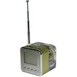 Multifunkcijski zvočnik z radio uro Chameleon TT-028, MP3, zelena