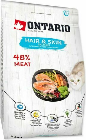 Krma Ontario Cat Hair &amp; Skin 2 kg