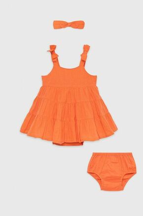 Otroška obleka GAP oranžna barva
