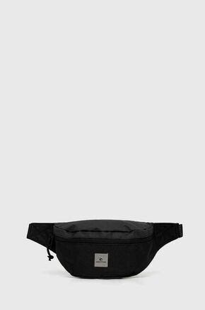 Opasna torbica Rip Curl črna barva - črna. Pasna torbica iz kolekcije Rip Curl. Model izdelan iz tekstilnega materiala.