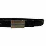 Penny Belts Moški usnjeni pas pasu 35-020-8PS-60 črn (Dolžina traku 105 cm)