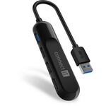 CONNECT IT USB-A vozlišče USB 3.0, zunanje, ČERNO