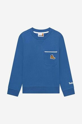 Otroški pulover Timberland Sweatshirt mornarsko modra barva - mornarsko modra. Otroški pulover iz kolekcije Timberland