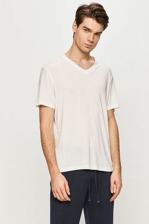 Ted Baker pižama majica (2-pack) - bela. Pižama majica iz kolekcije Ted Baker. Model izdelan iz enobarvne pletenine.