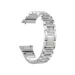 Kovinski pašček za uro Diamond 20mm, srebrn
