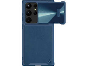 Nillkin CamShield usnjen ovitek za Samsung Galaxy S23 Ultra (modri)