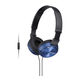 Sony MDR-ZX310APL slušalke, 3.5 mm, modra, 98dB/mW, mikrofon