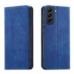 slomart magnet fancy case case za samsung galaxy s22 + (s22 plus) torbica wallet card holder modra