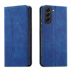 Slomart magnet fancy case case za samsung galaxy s22 + (s22 plus) torbica wallet card holder modra