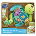 NEW Plišasta igrača Vtech Baby Juju, Mother Turtle + 6 Mesecev Reciklirani Glasbeno