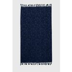 Brisača za plažo Emporio Armani Underwear mornarsko modra barva, 231762 4R452 - mornarsko modra. Brisača za plažo iz kolekcije Emporio Armani Underwear. Model izdelan iz bombažnega, enobarvnega materiala.