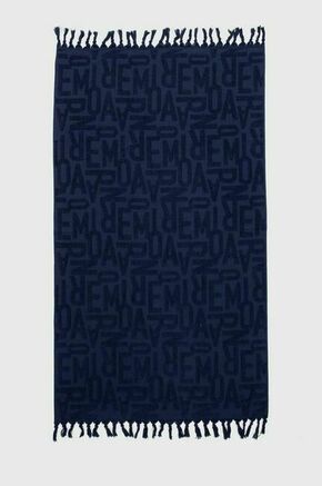 Brisača za plažo Emporio Armani Underwear mornarsko modra barva