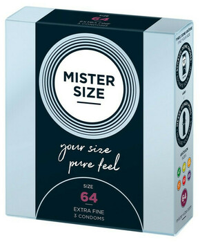 Mister Size tanek kondom - 64 mm (3 kosi)