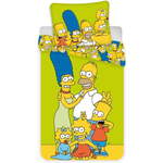 Jerry Fabrics posteljnina The Simpsons Family "Green"