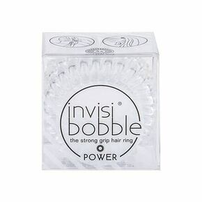Invisibobble Power Hair Ring elastika za lase 3 ks odtenek Crystal Clear