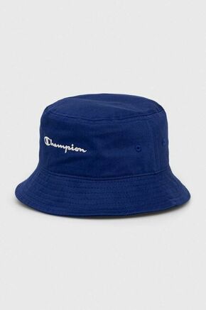 Bombažni klobuk Champion mornarsko modra barva - mornarsko modra. Klobuk iz kolekcije Champion. Model z ozkim robom