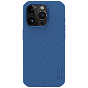 Ojačan ovitek za iPhone 15 pro nillkin super frosted shield pro - blue