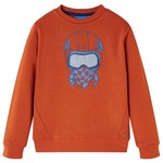 vidaXL Otroški pulover svetlo rjast 116