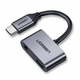 Ugreen CM193 adapter USB-C - USB-C / 3,5 mm jack 1.5A, siva